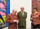 Gilbert & George bei der Eröffnung ihrer Sammlungspräsentation "Fuckosophy" im Neuen Museum Nürnberg - Foto: Neues Museum (Annette Kradisch)